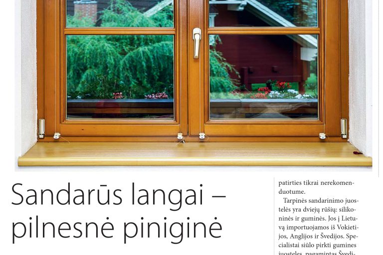 Sandarūs langai – pilnesnė piniginė