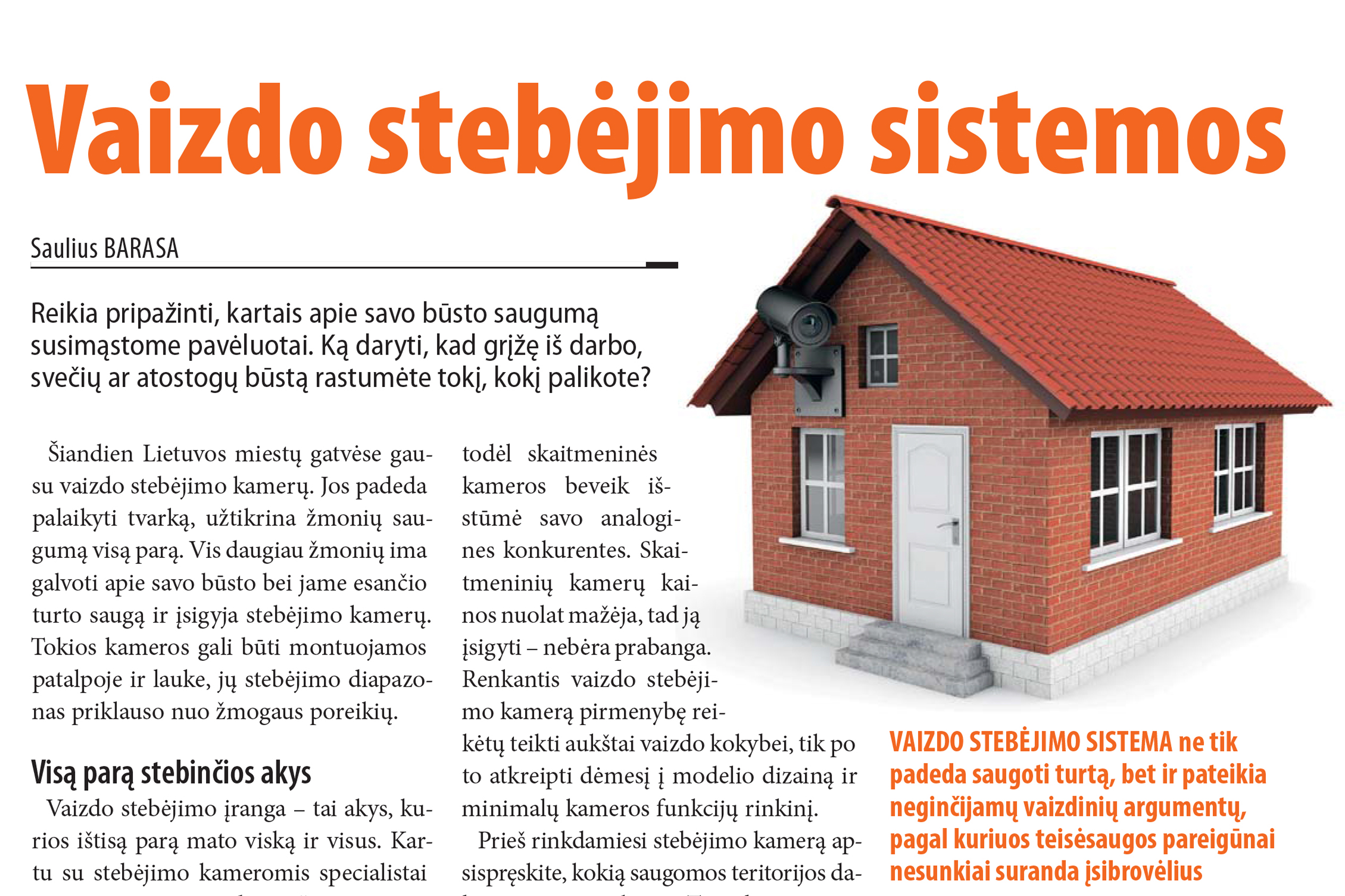 Vaizdo stebėjimo sistemos
